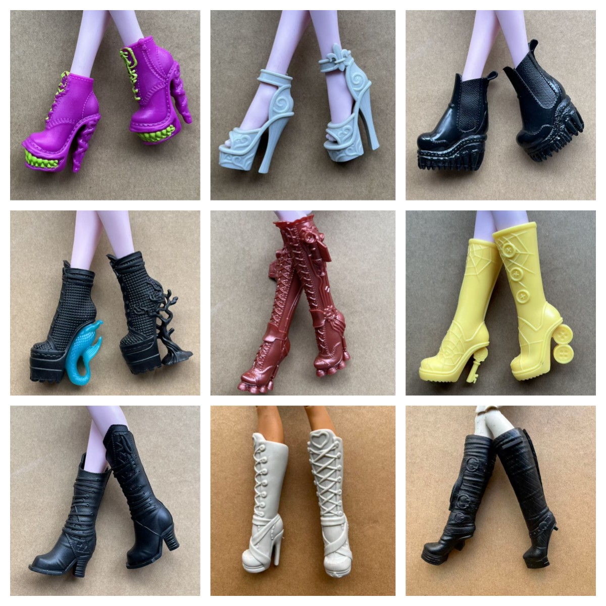AliExpress Colorful Monster Doll Boots Novelty Sandals 1/6 Scale Doll Shoes Accessories for Doll Decorations