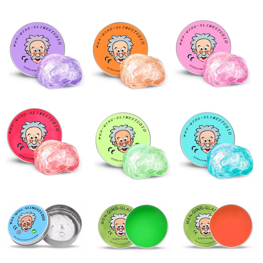 AliExpress Colorful Non-Newtonian liquid decompression toys Children Transparent Elastic Modeling Compound Non Toxic Creative Crafts, view 6