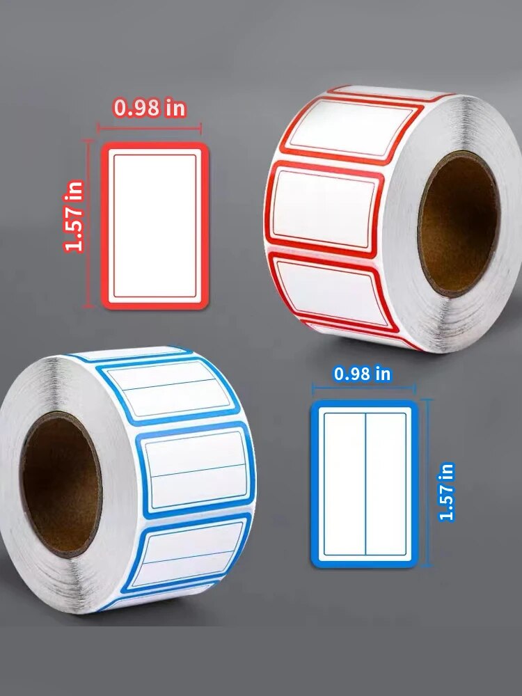 AliExpress Colorful Plain Name Tag Labels 1000 Stickers Name Tag Stickers 3 1/2X2 1/4 Name Labels for Office, Meeting, School and Home, view 5