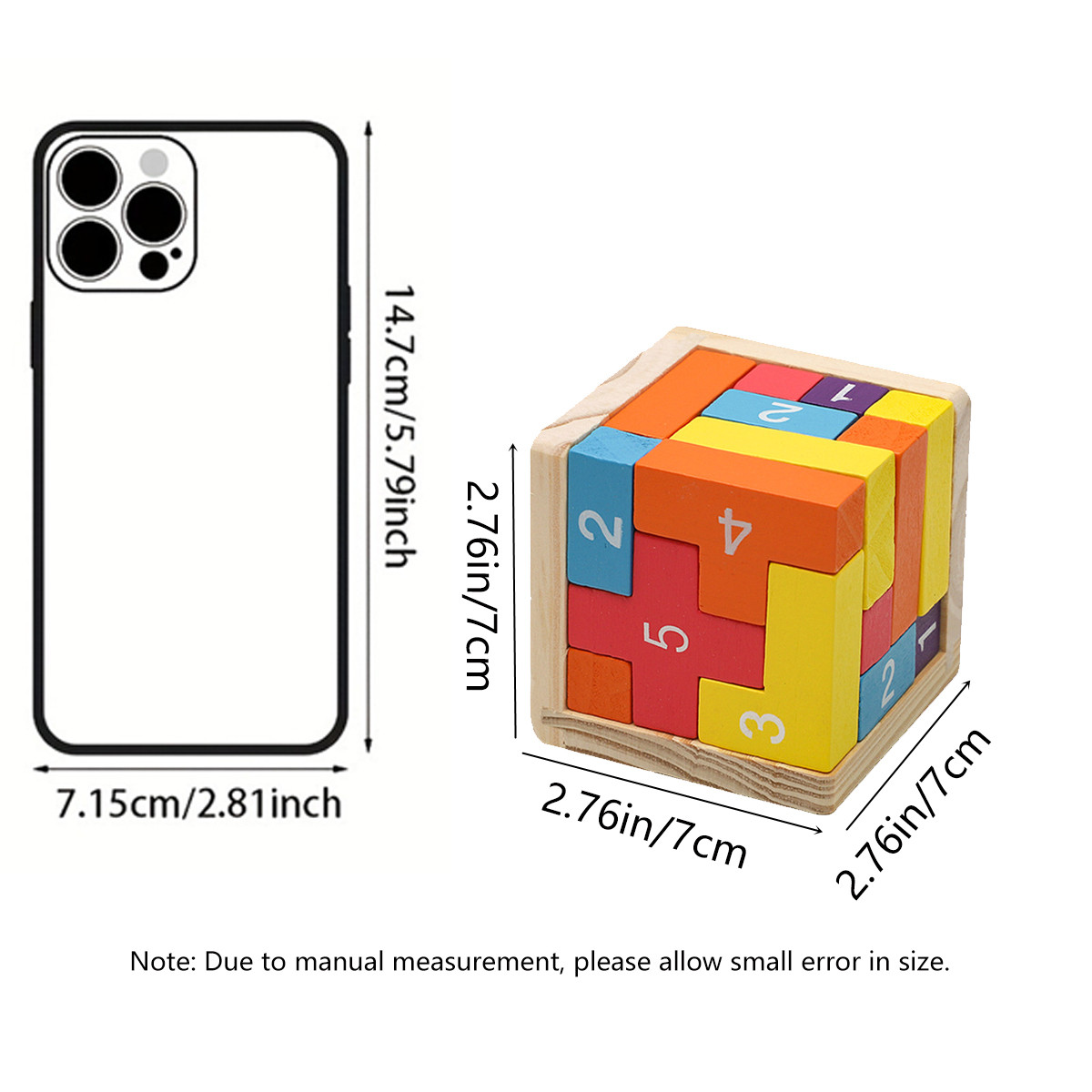 AliExpress Colorful Wooden Blocks Puzzles, Classic Luban Lock Cube 3D Puzzle Toys, Intellectual Game for Children and Adults, view 3