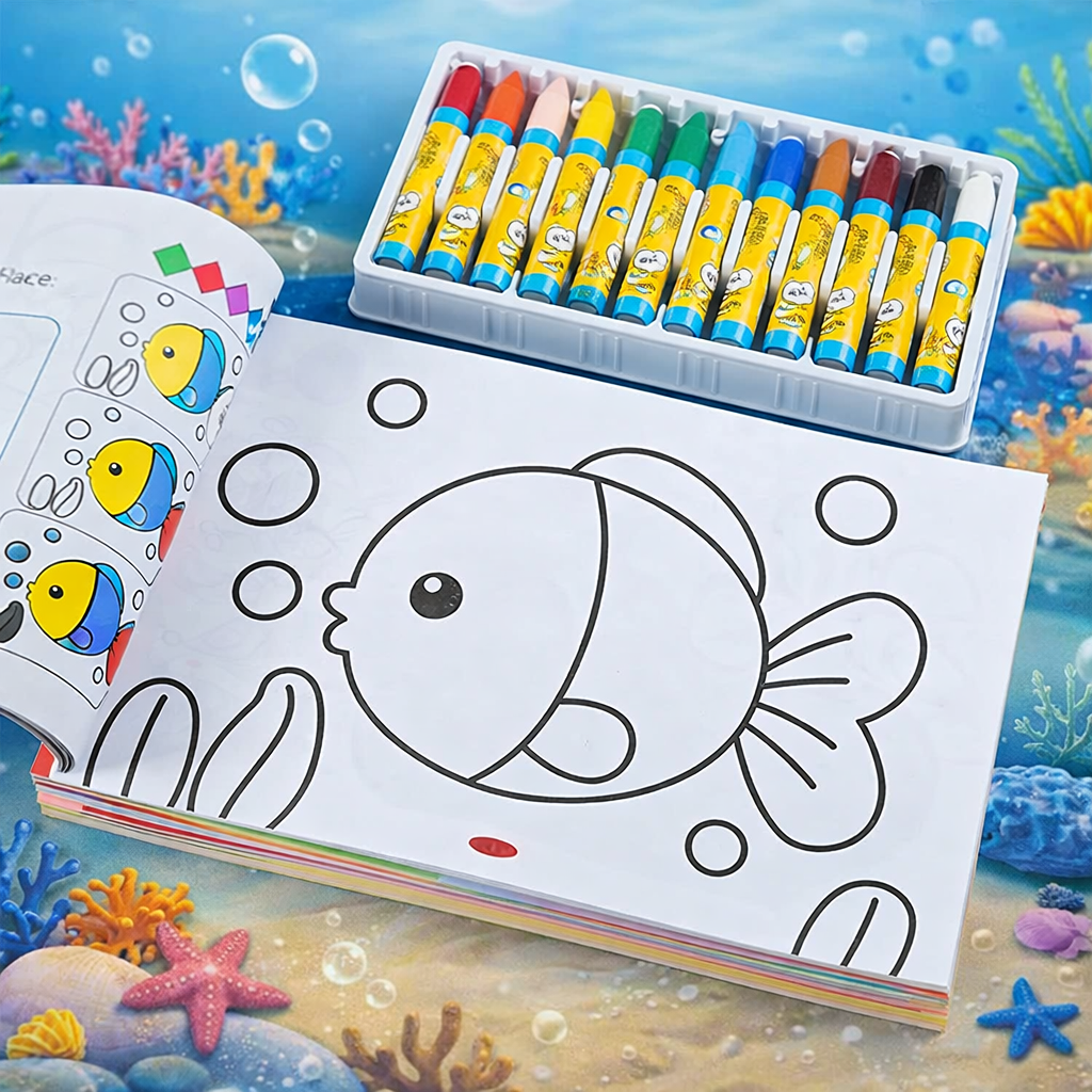 AliExpress Doodle Coloring Book for Stress Relief, view 3