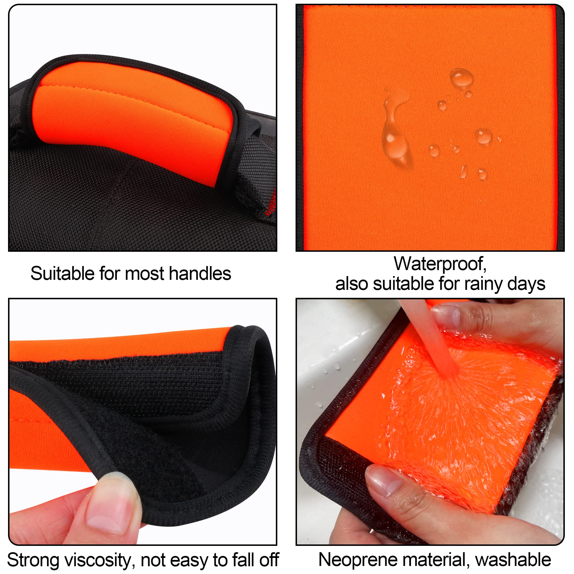 AliExpress Comfortable Neoprene Luggage Handle Wrap Grip New Luggage Suitcase Bag Handle Identifier Stroller Grip Protective Cover Bag Part, view 2