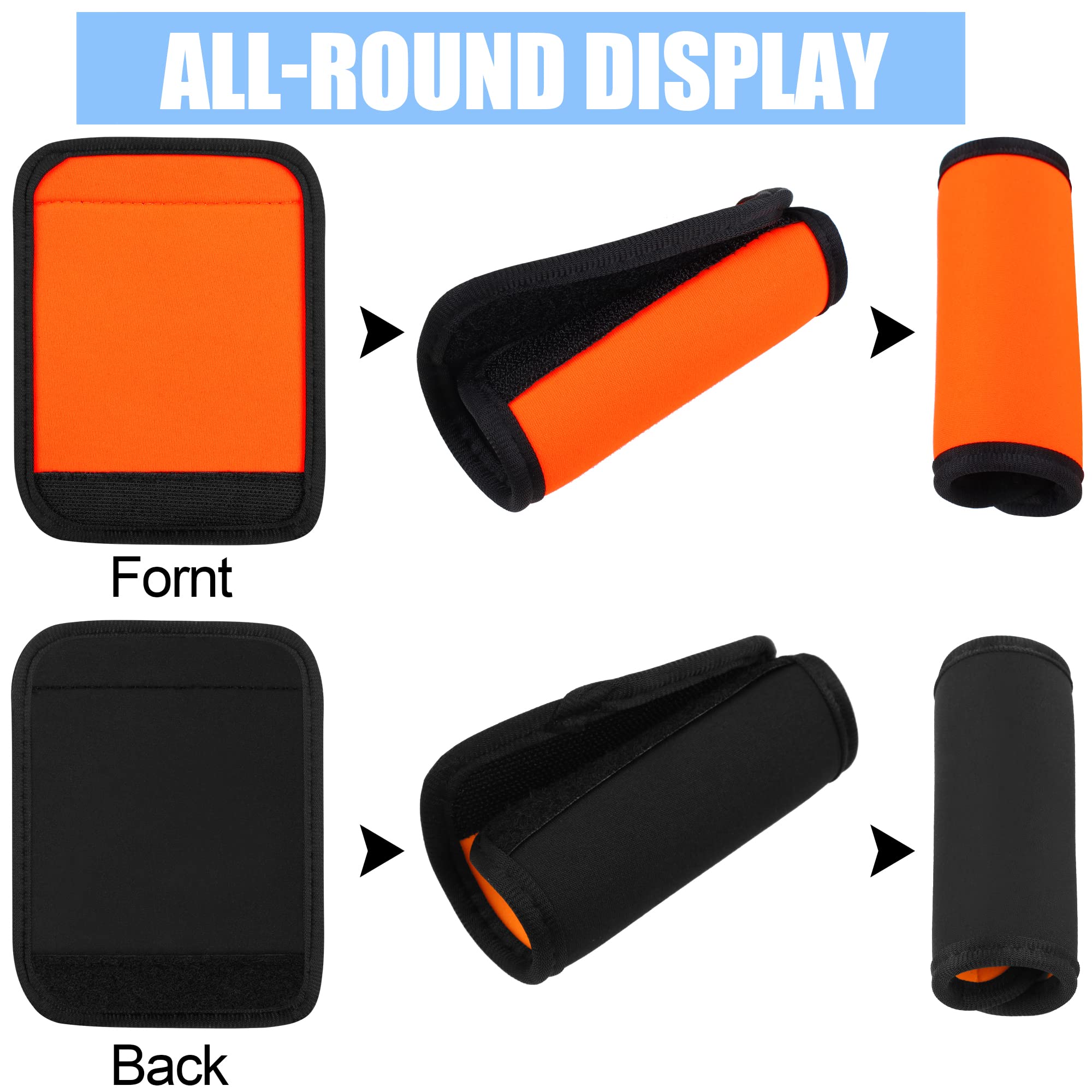 AliExpress Comfortable Neoprene Luggage Handle Wrap Grip New Luggage Suitcase Bag Handle Identifier Stroller Grip Protective Cover Bag Part, view 3