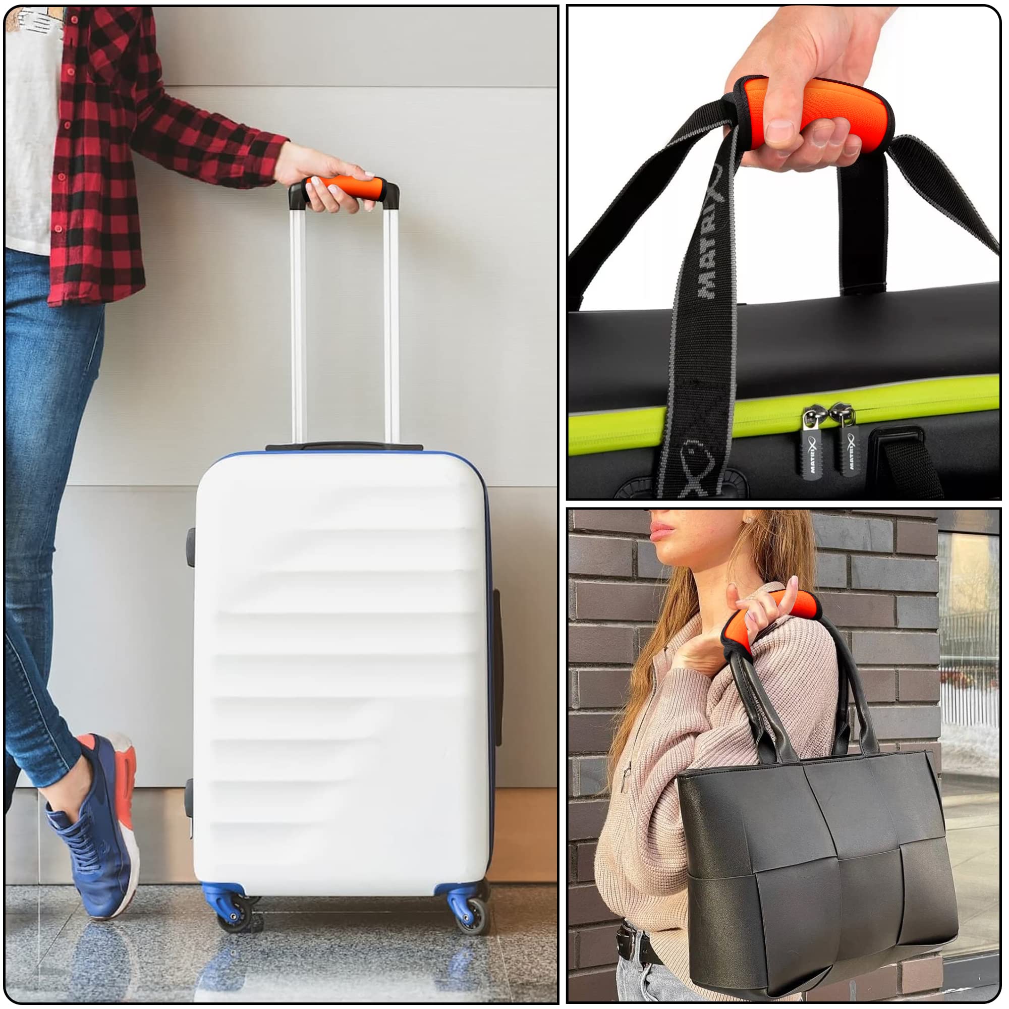 AliExpress Comfortable Neoprene Luggage Handle Wrap Grip New Luggage Suitcase Bag Handle Identifier Stroller Grip Protective Cover Bag Part, view 4
