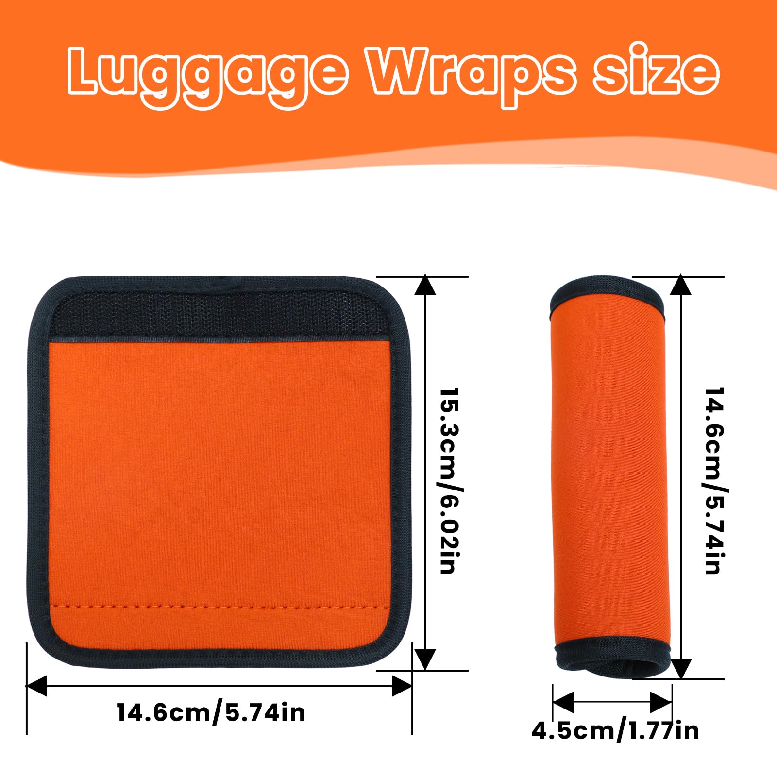 AliExpress Comfortable Neoprene Luggage Handle Wrap Grip New Luggage Suitcase Bag Handle Identifier Stroller Grip Protective Cover Bag Part, view 5