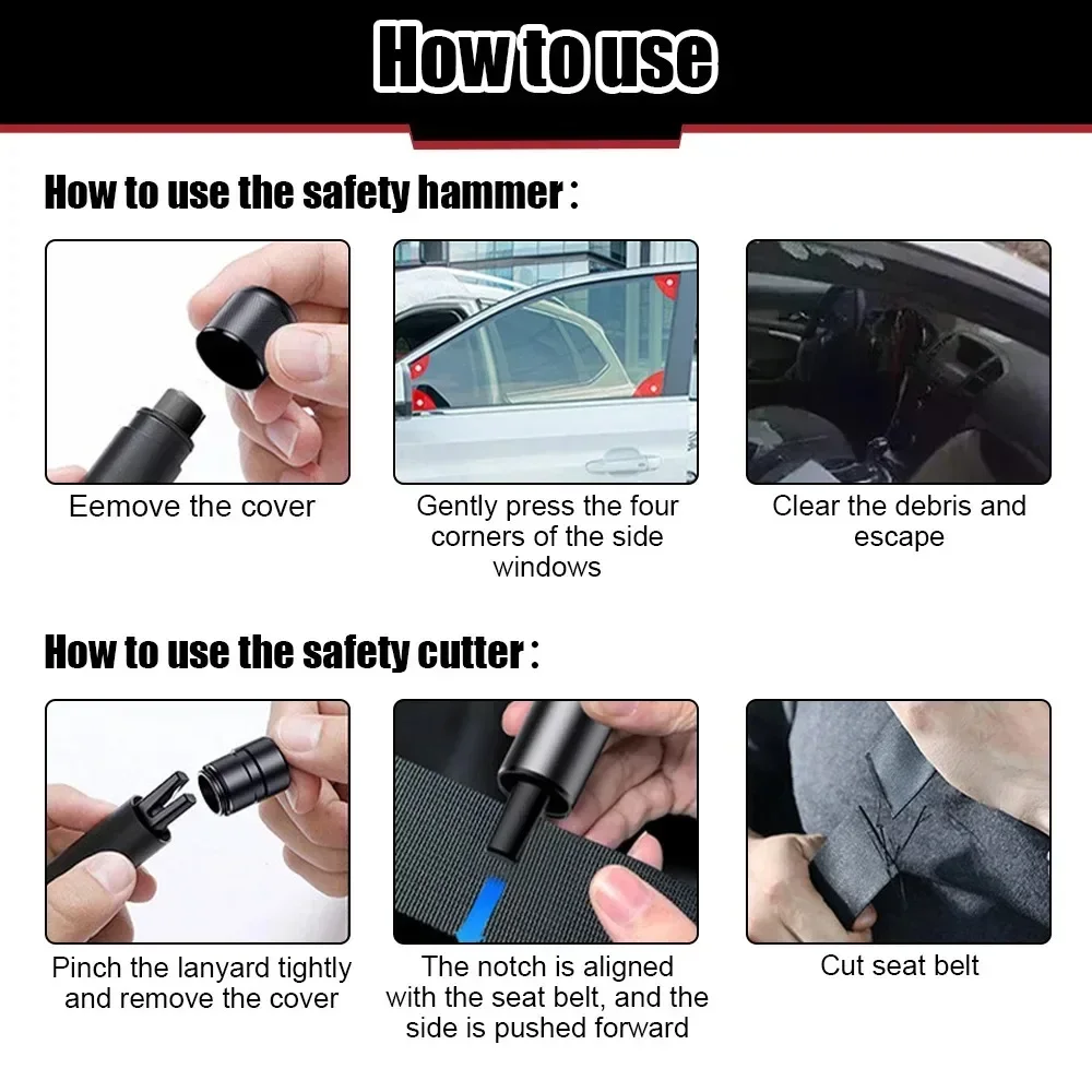 AliExpress Spring-Powered Car Escape Hammer and Seatbelt Cutter, view 5