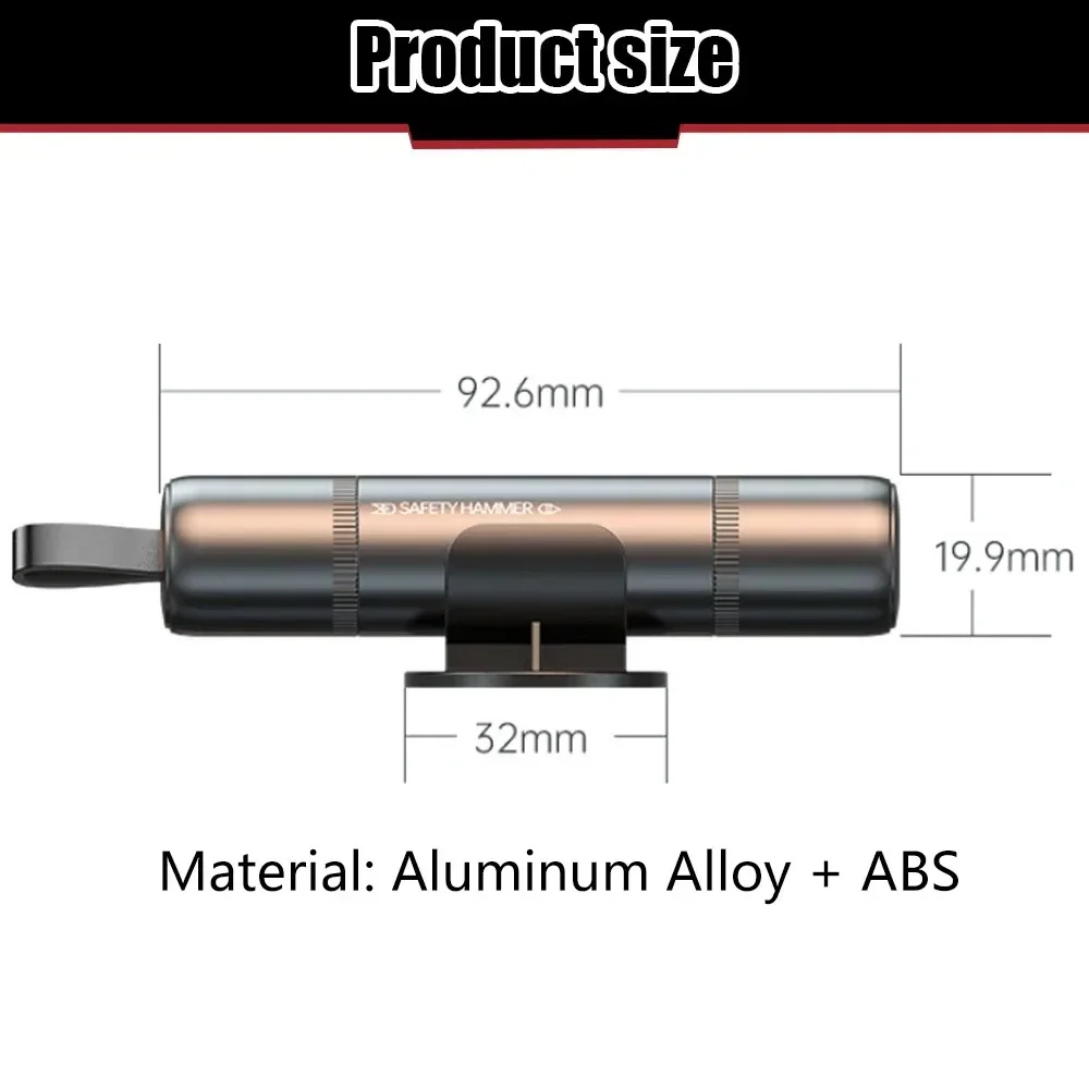 AliExpress Spring-Powered Car Escape Hammer and Seatbelt Cutter, view 6