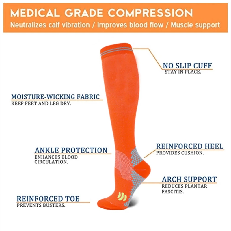 AliExpress Compression Socks 20-30 Mmhg Medical Nursing Stockings Best For Flight Travel Maternity Pregnancy Edema Diabetes Varicose Veins, view 4