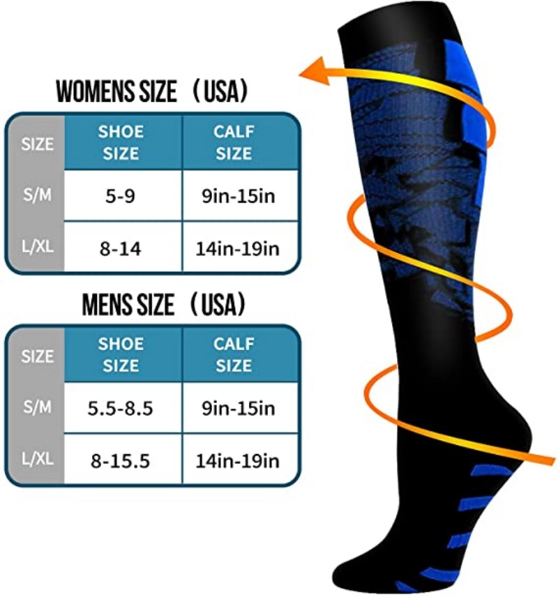 AliExpress Compression Socks Running Sports Socks Medical Nursing 20-30mmhg for Flight Travel Pregnancy Edema Diabetes Varicose Veins Socks, view 2