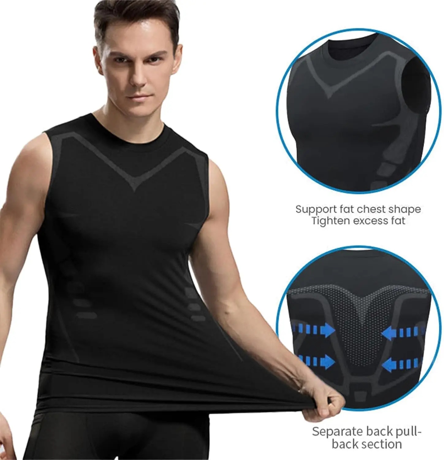 AliExpress Men's Quick-Dry Sleeveless Compression Tank Top, view 4