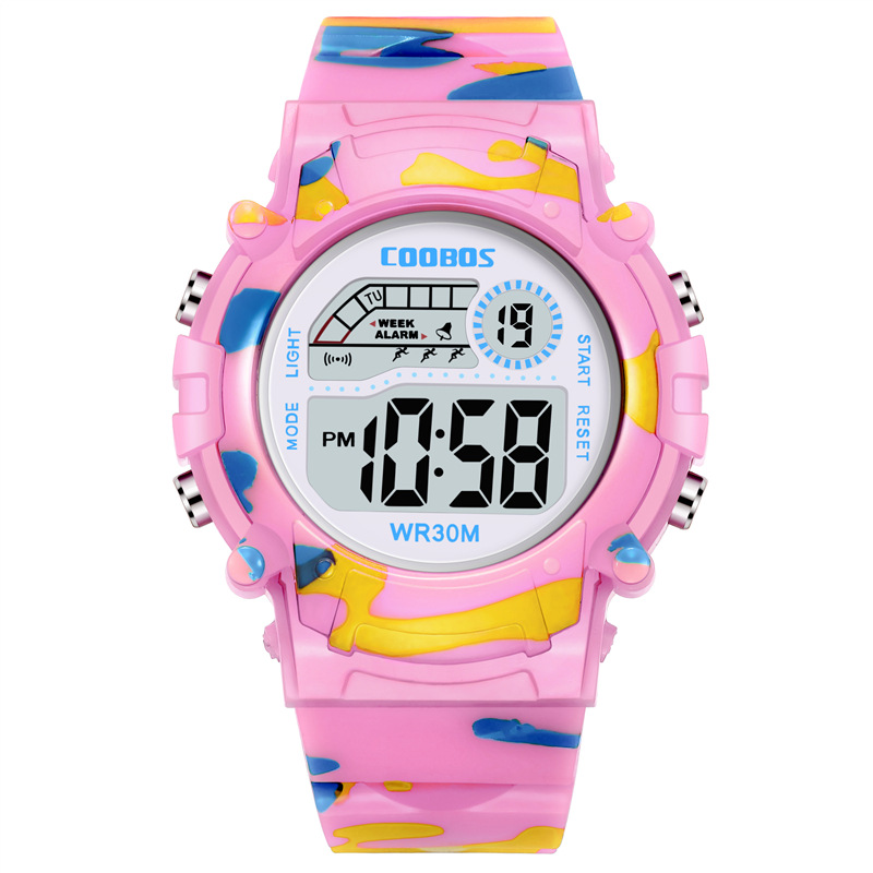 AliExpress COOBOS Kids Camouflage LED Digital Watch, view 6