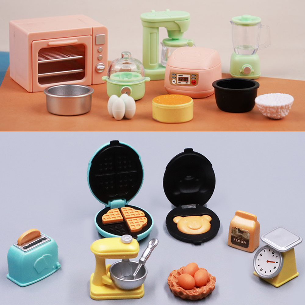 AliExpress Cooking Set 1:12 Rice Cooker Kitchen Furniture Model Pretend Game Dollhouse Miniature  Scene Cake Toy Children Birthday Gift