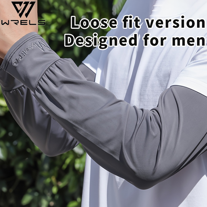 AliExpress Cooling Arm Sleeves Breathable Sun Protection Ice Slik Sleeves Summer Outdoor Sports Driving Cycling Sleeves Men Loose Arm