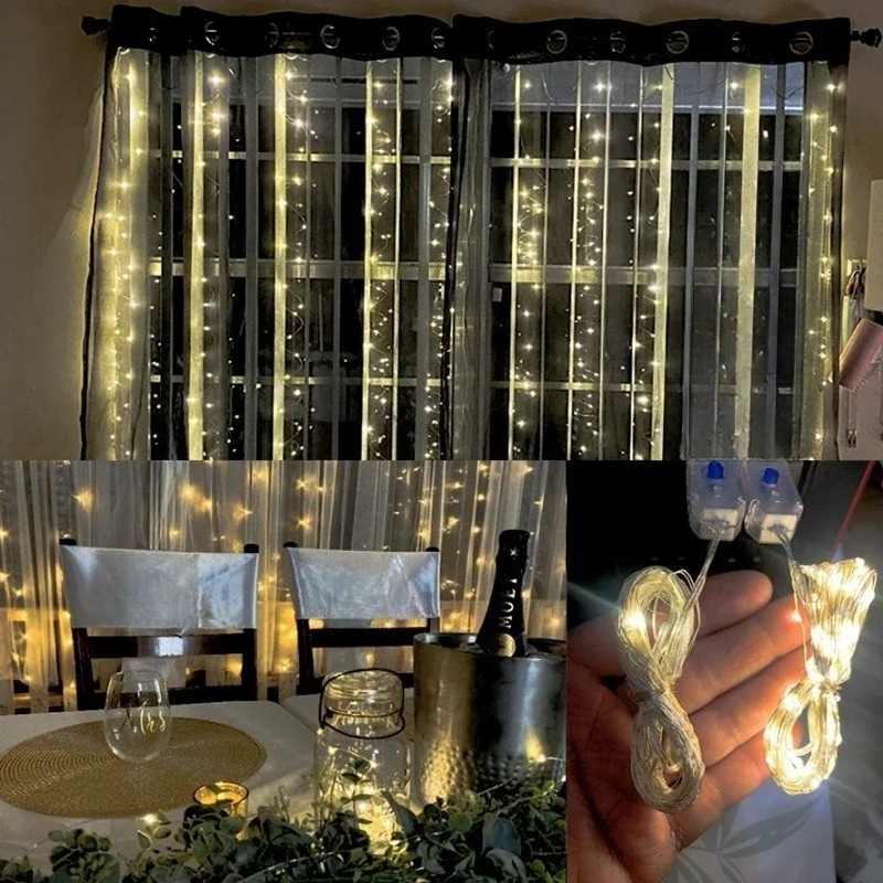 AliExpress USB Copper Wire Star String Lights with Remote, view 3