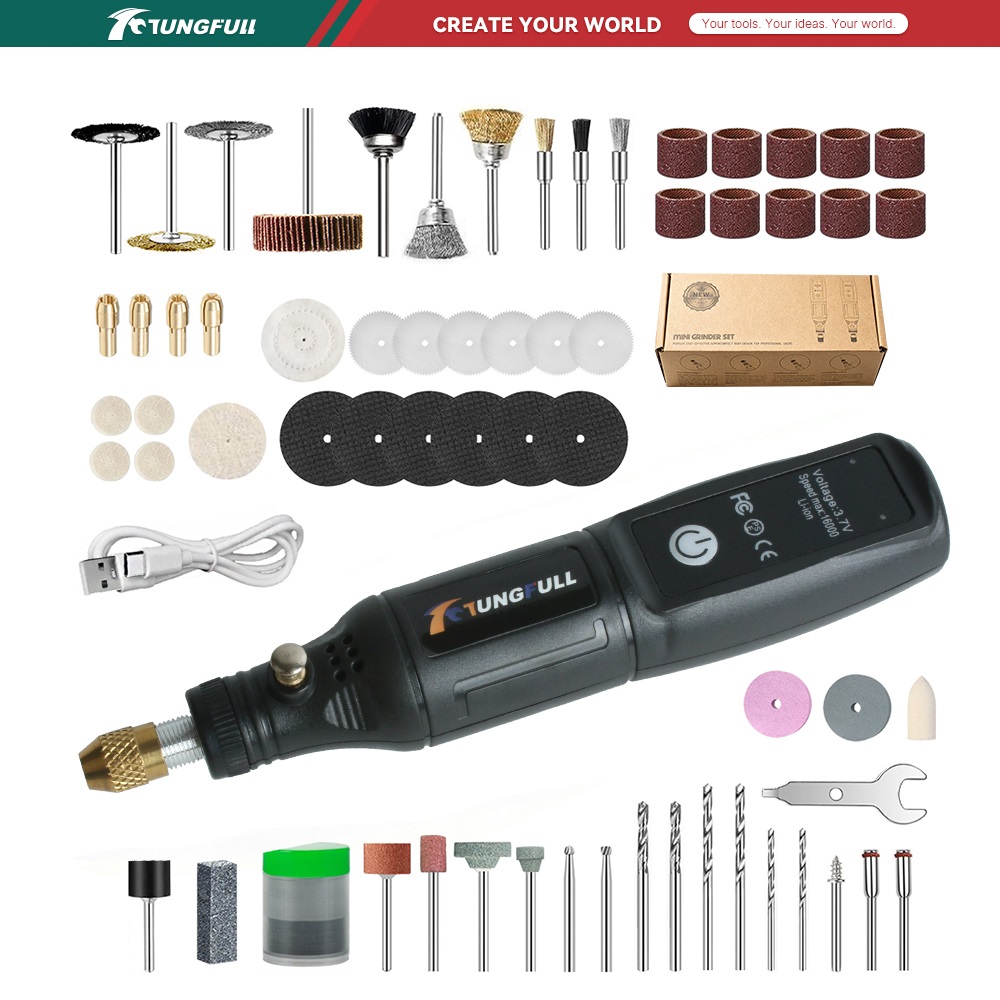 AliExpress Cordless Mini Rotary Tool Electric Drill USB Rechargeable Engraving Pen For Dremel Handheld Polishing Drilling Carving DIY Craft
