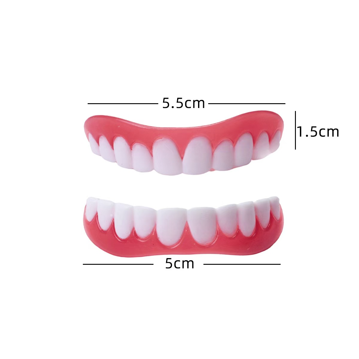 AliExpress Silicone Snap-On Cosmetic False Teeth Set, view 4
