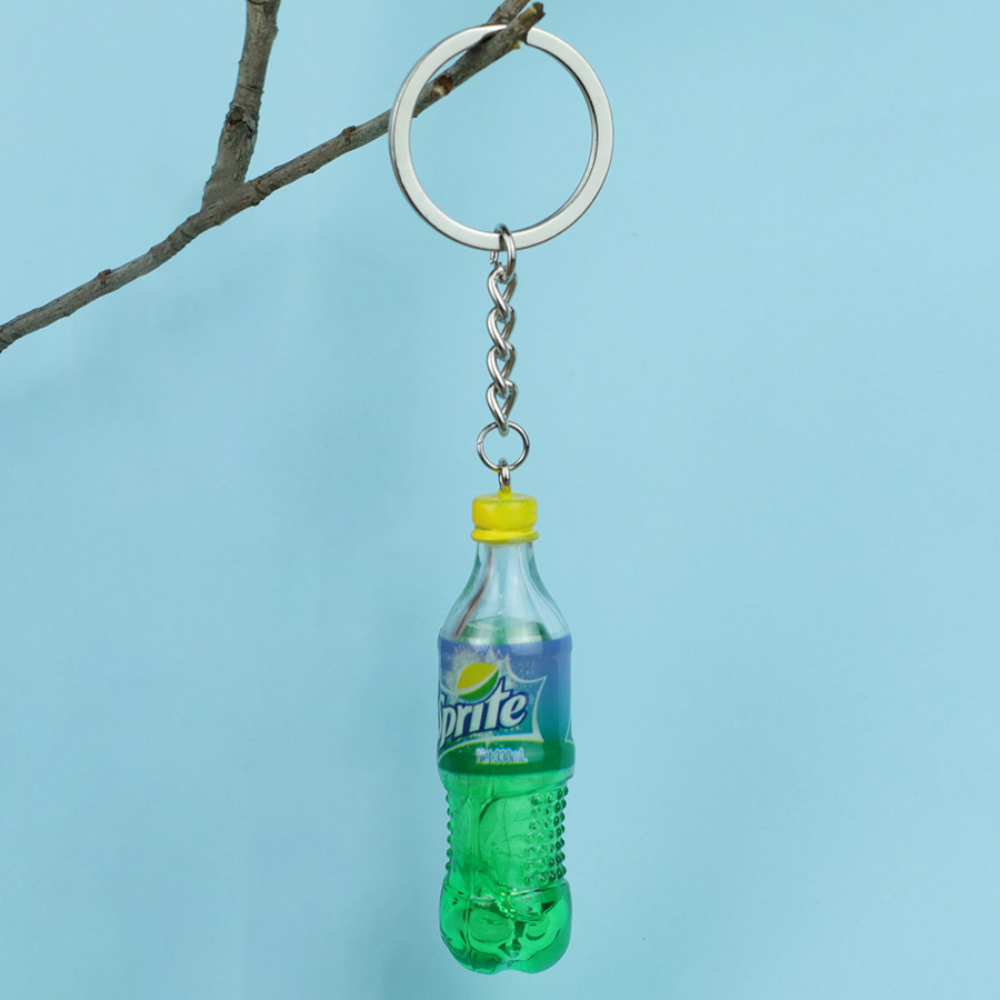 AliExpress Miniature Beverage Bottle Keychain, view 3