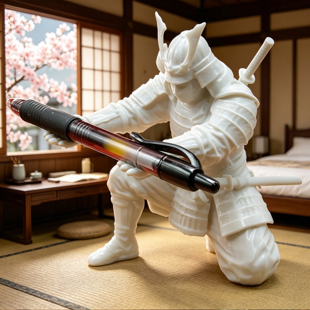 AliExpress 3D-Printed Samurai Pen Holder, view 2