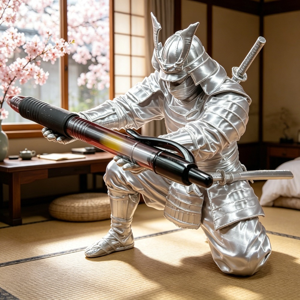 AliExpress 3D-Printed Samurai Pen Holder, view 3