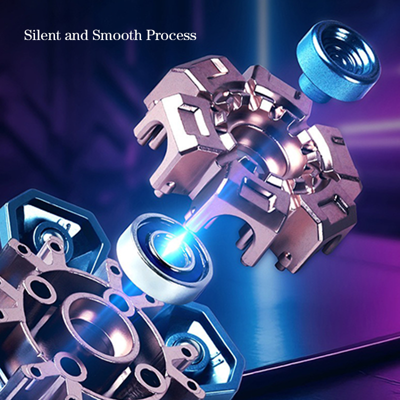 AliExpress Creative Transformable Finger Mecha Fidget Spinner Tech Aesthetic Mechanical Transformation Fidget Toy For Children Gift, view 4