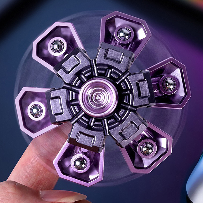 AliExpress Creative Transformable Finger Mecha Fidget Spinner Tech Aesthetic Mechanical Transformation Fidget Toy For Children Gift, view 5