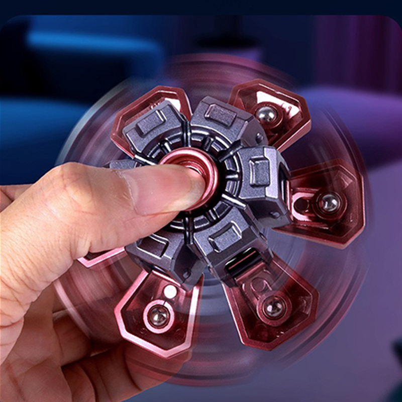 AliExpress Creative Transformable Finger Mecha Fidget Spinner Tech Aesthetic Mechanical Transformation Fidget Toy For Children Gift, view 6