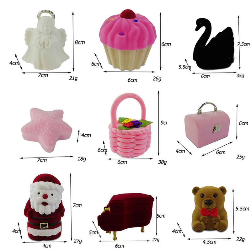 AliExpress Mini Velvet Ring and Earring Gift Box, view 2