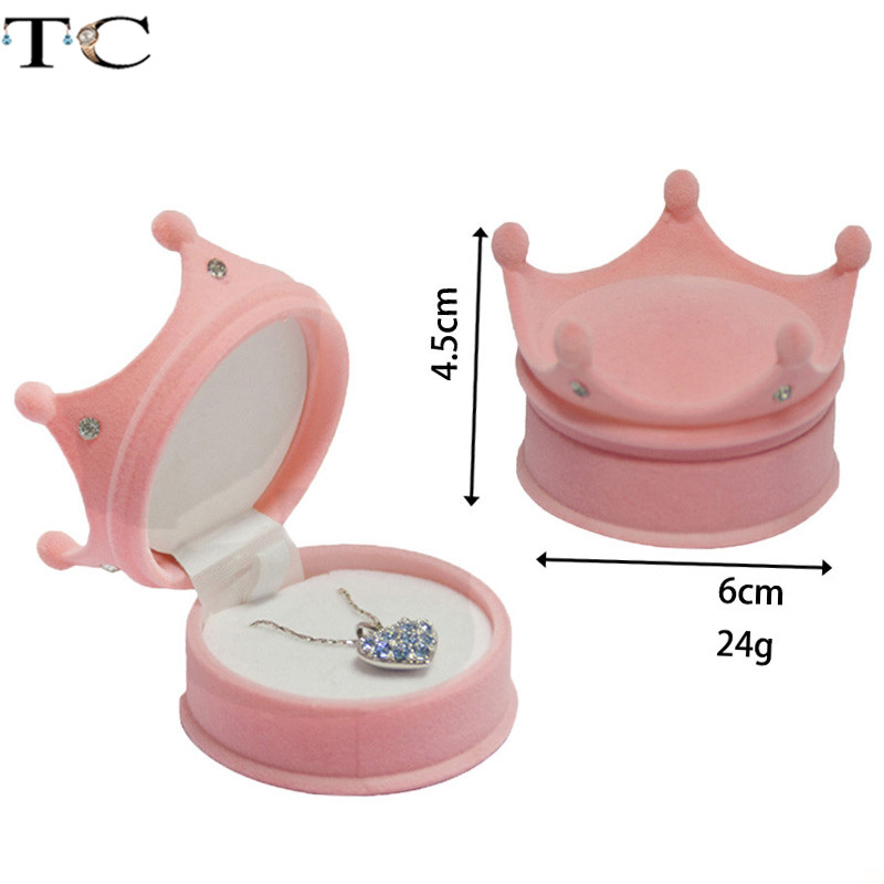 AliExpress Mini Velvet Ring and Earring Gift Box, view 4