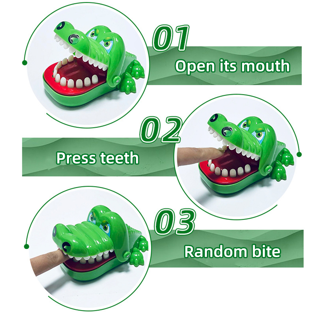 AliExpress Crocodile Teeth Toys Alligator Biting Finger Dentist Classic Family Games Party Pranks Children's Lucky Game Decompression Toy, view 2