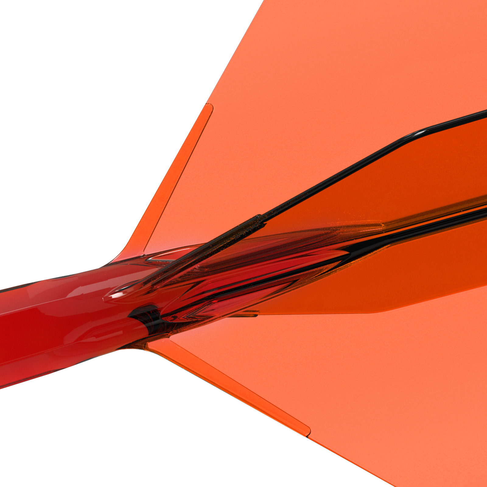 AliExpress CUESOUL ROST 77 Integrated Dart Shaft and Flight,Big Wing Shape Set of 3 Pcs-Transparent Color, view 5