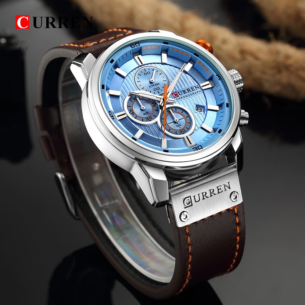 AliExpress CURREN 8291 Men's Quartz Chronograph Watch, view 5