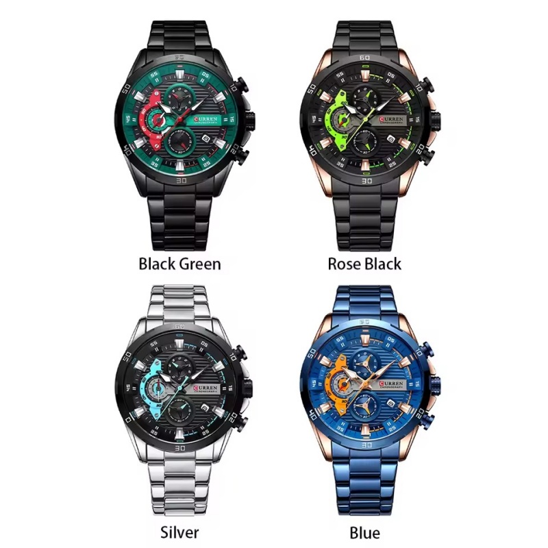 AliExpress CURREN 8402 Men's Stainless Steel Quartz Watch, view 6