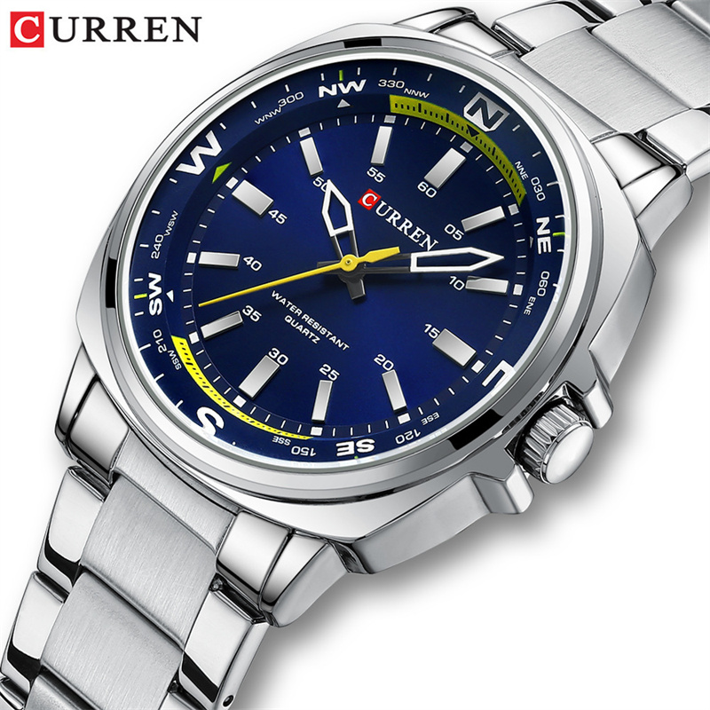 AliExpress CURREN 8455 Men's Stainless Steel Quartz Watch, view 2