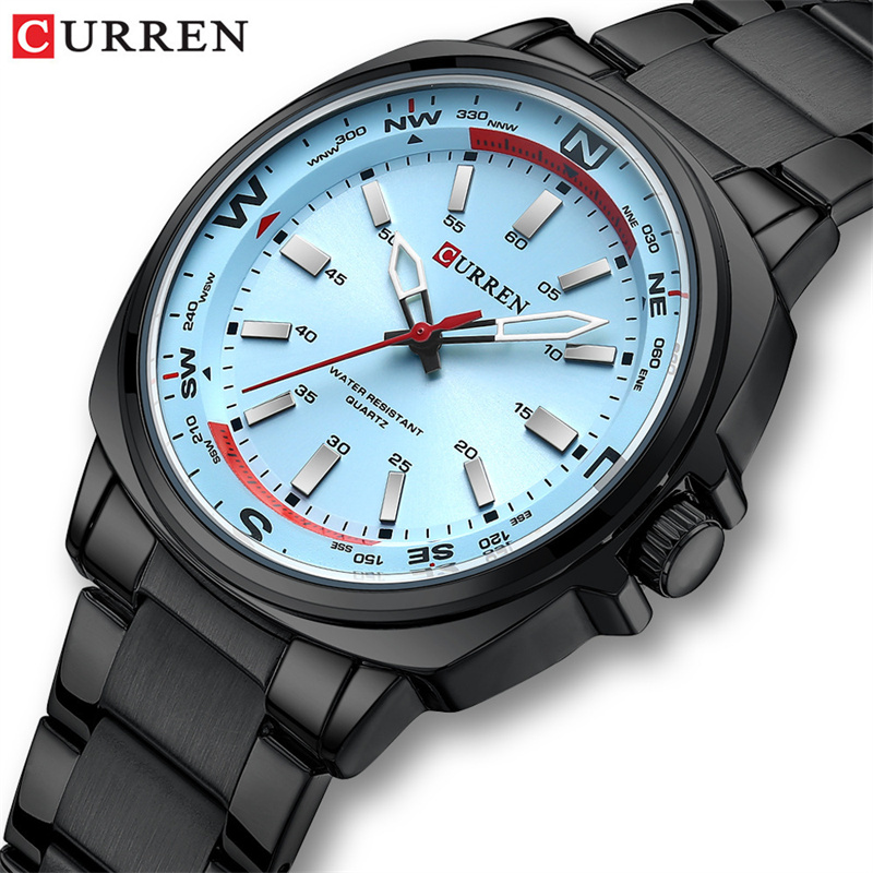 AliExpress CURREN 8455 Men's Stainless Steel Quartz Watch, view 3