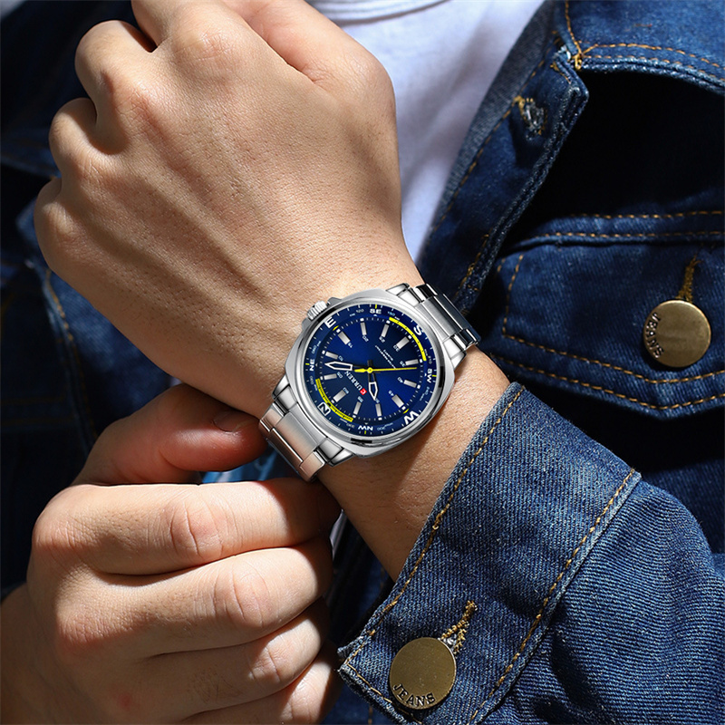 AliExpress CURREN 8455 Men's Stainless Steel Quartz Watch, view 4