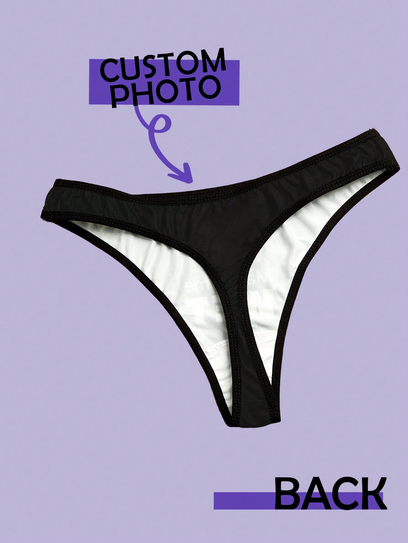 AliExpress Custom Face Thong For Women Personalized Lace Underwear Valentine Gift For Her Girlfriend Wife Low Rise Briefs Anniversary, view 2