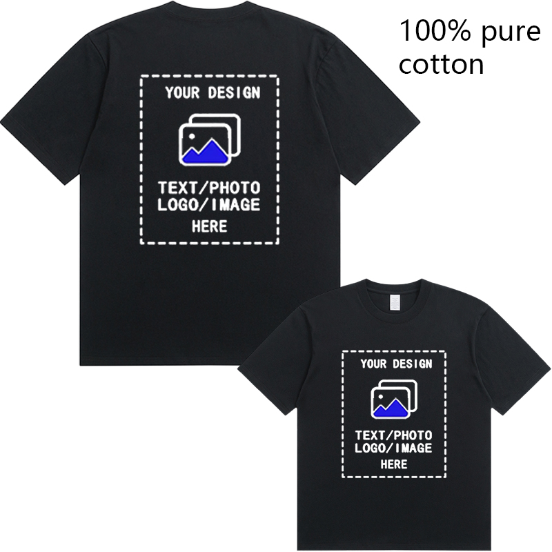 AliExpress Custom Men's Cotton Round-Neck T-Shirt