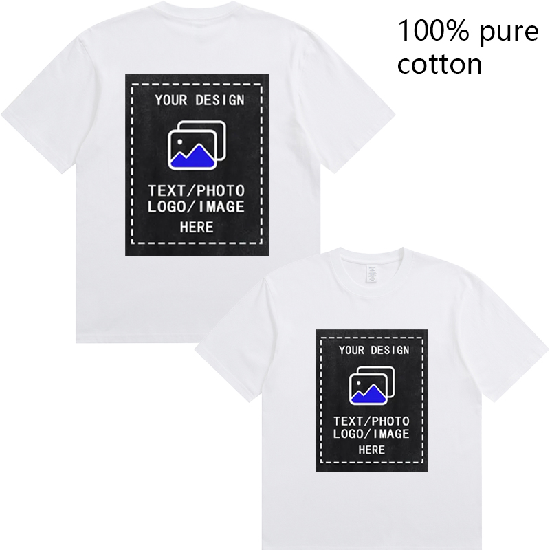 AliExpress Custom Men's Cotton Round-Neck T-Shirt, view 3