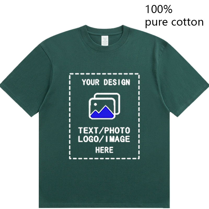 AliExpress Custom Men's Cotton Round-Neck T-Shirt, view 5