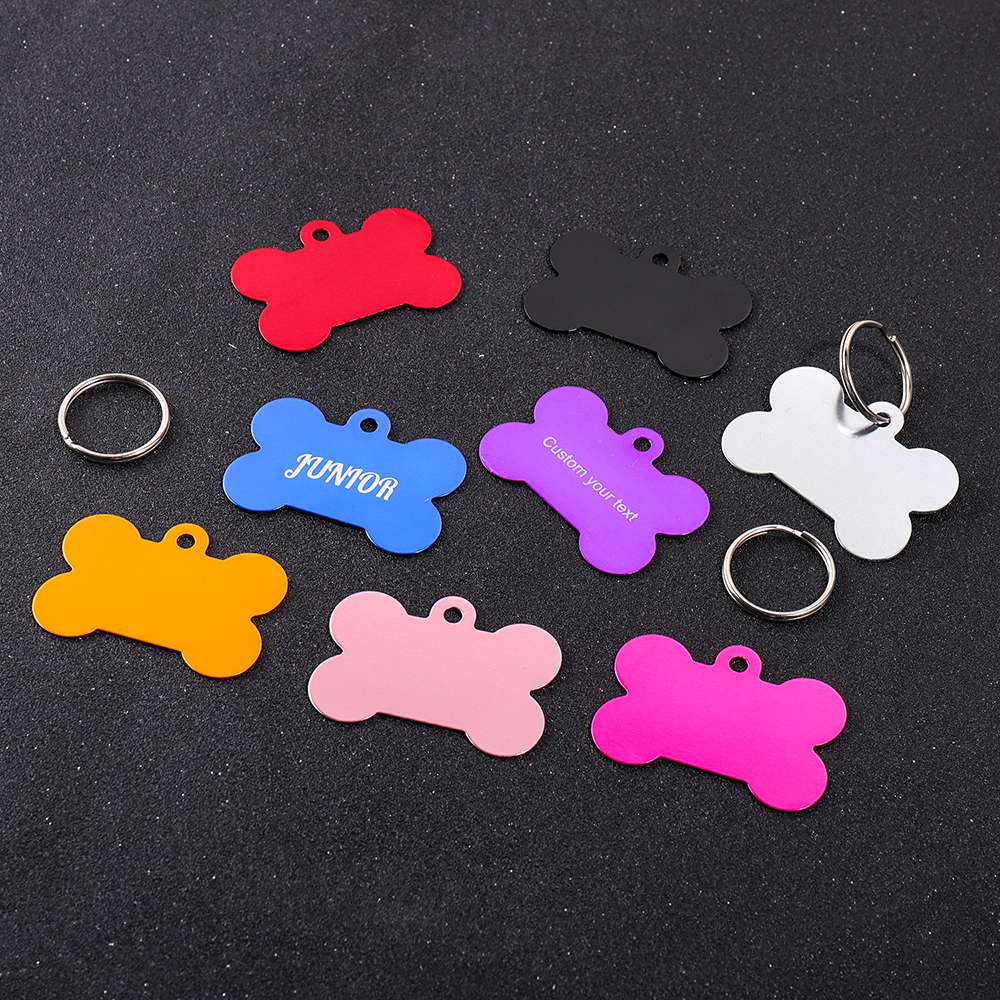 AliExpress Custom Name Dog Tag Bone Shaped Personalized Name Pets ID Tag Laser Engraving Number Anti-lost Pendant Customized Text Dog Tags, view 2