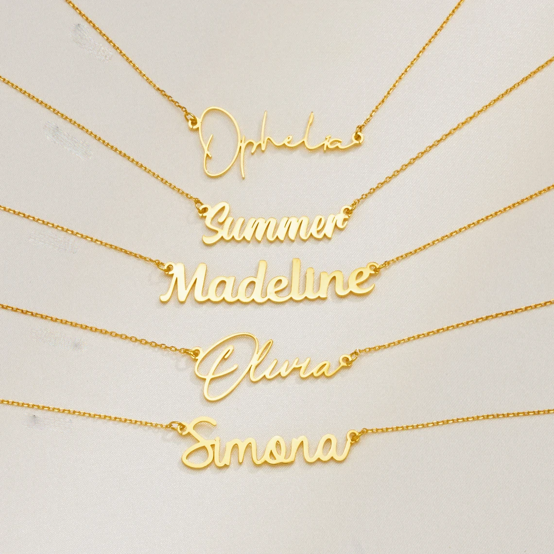 AliExpress Custom Name Necklace for Women Personalised Cursive Letter Pendant Stainless Steel Jewelry Men Chain Choker Collar Personalizado, view 2