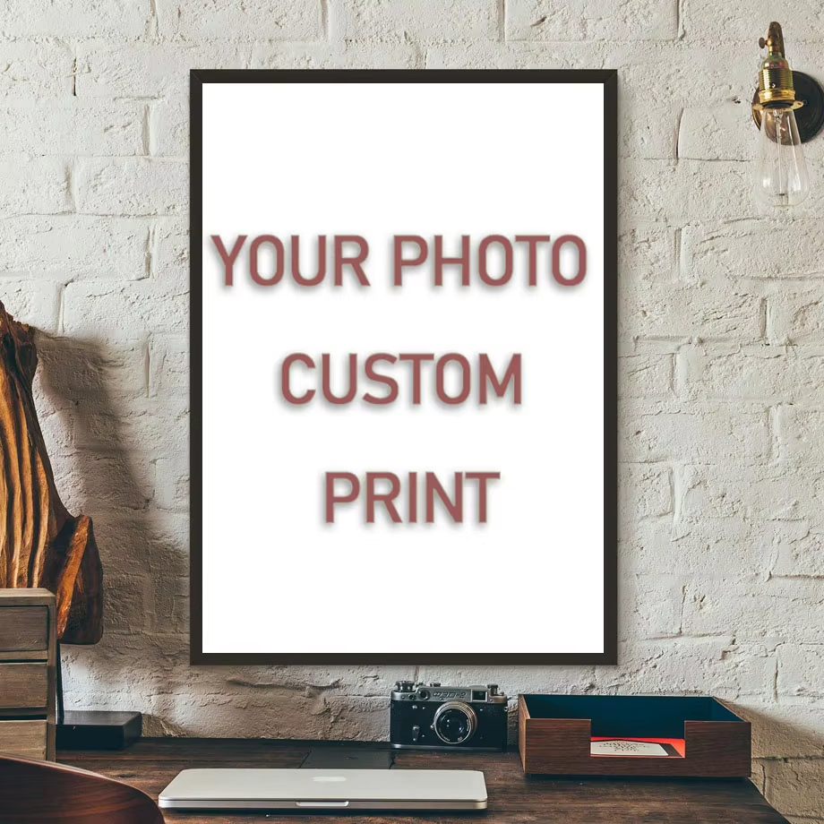 AliExpress Custom Print Canvas Painting By Your Photo Canvas Poster Personal Gift Customize Figure Animal Pets Pictures Home Decor Prints
