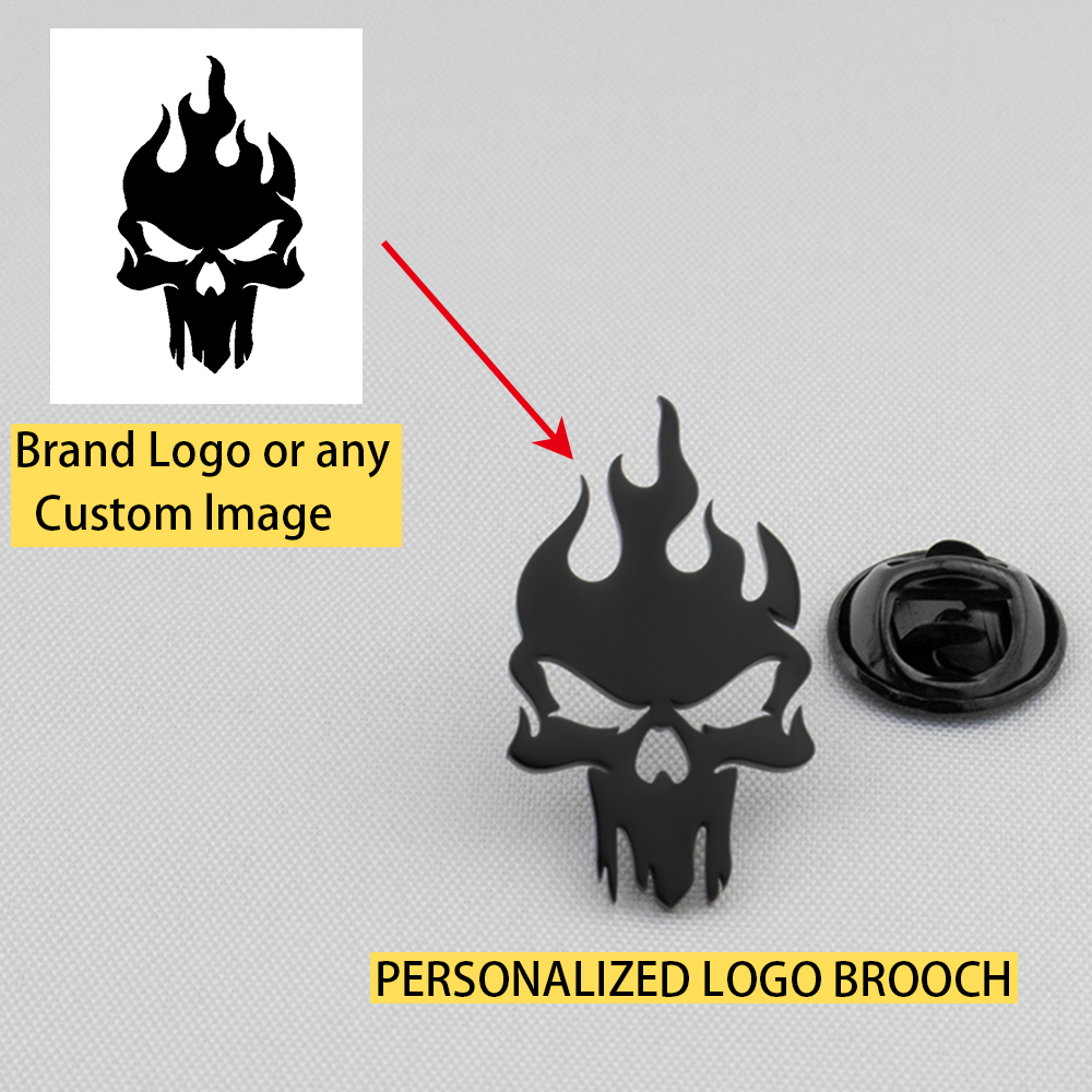 AliExpress Customized Personalized Company Logo painting Image Brooch, Stainless Steel Jewelry Brooch, Fashion Trend Gift, view 4