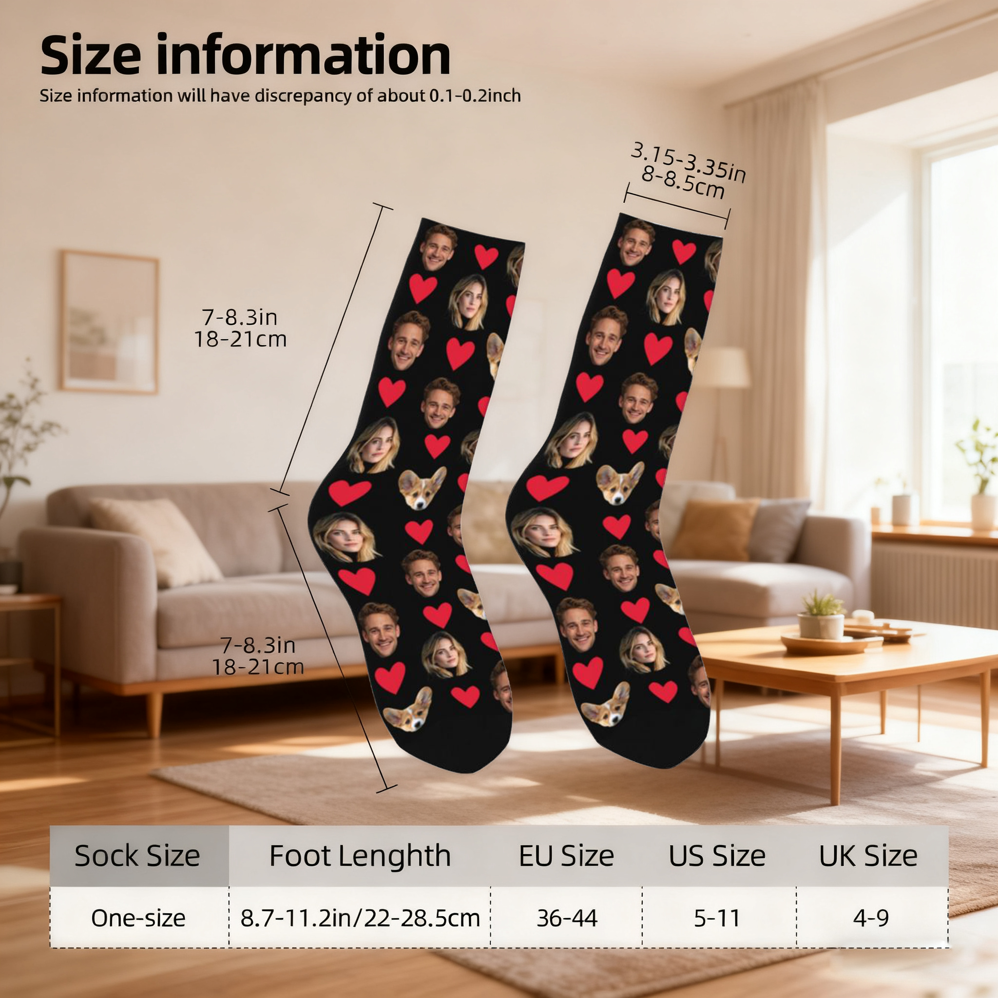 AliExpress Customized socks for men and women Face-themed funny expression socks Personalized photo-customized socks Birthday gifts, view 3