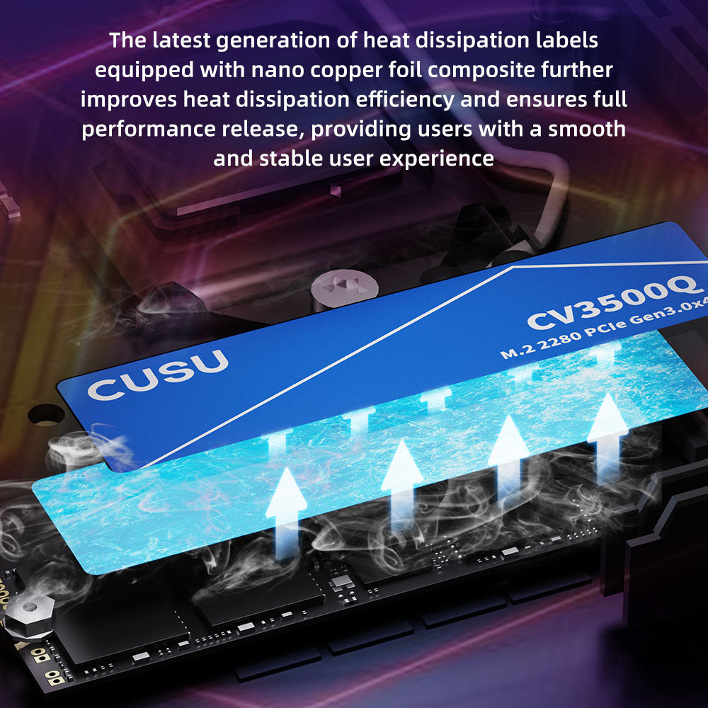 AliExpress CUSU M2 SSD 1TB 2TB NVMe SSD 512GB Hard Drive PCIe3.0 X4 Internal Solid State Disk for Laptop Desktop, view 4