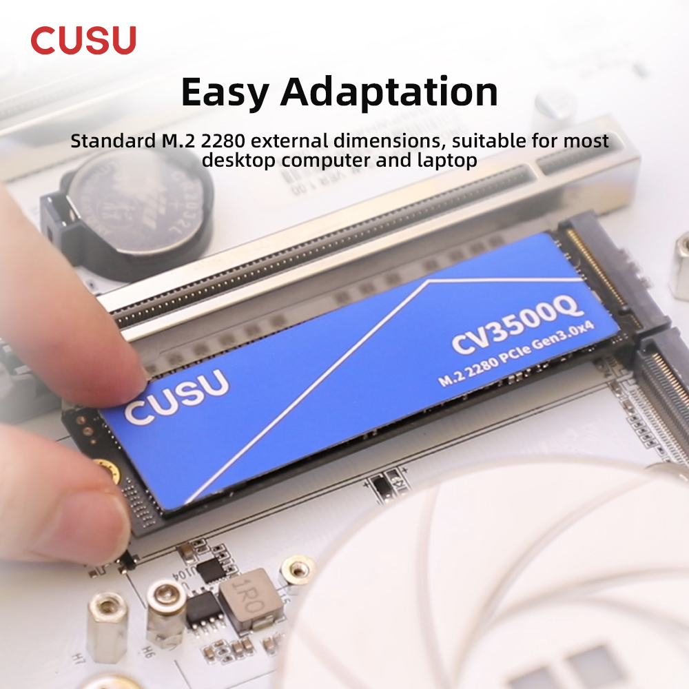 AliExpress CUSU M2 SSD 1TB 2TB NVMe SSD 512GB Hard Drive PCIe3.0 X4 Internal Solid State Disk for Laptop Desktop, view 5