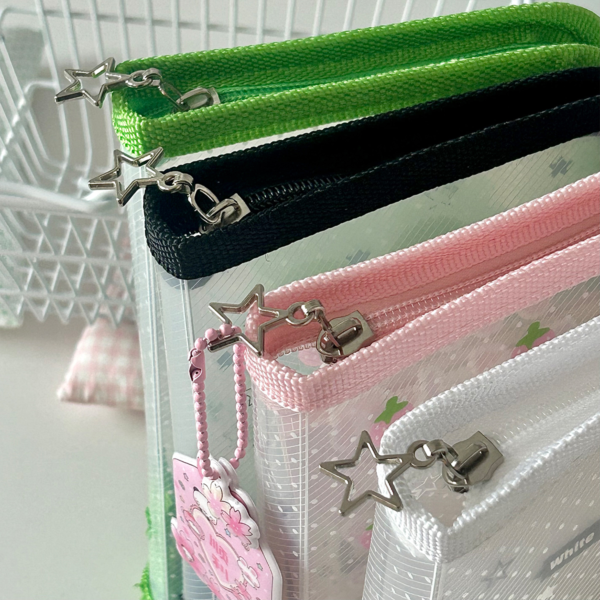 AliExpress Cute A6 Stationery Storage Folder File PP Twill Zipper Pouch Document Bag Zip File Folder School Office Supplies, view 4