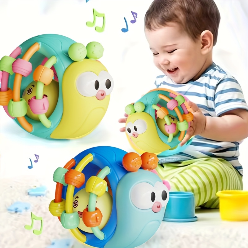 AliExpress Cute And Interesting Hand-Held Baby Rattle, ABS Material, Color Festival Can Send Birthday Gifts, Christmas, Easter