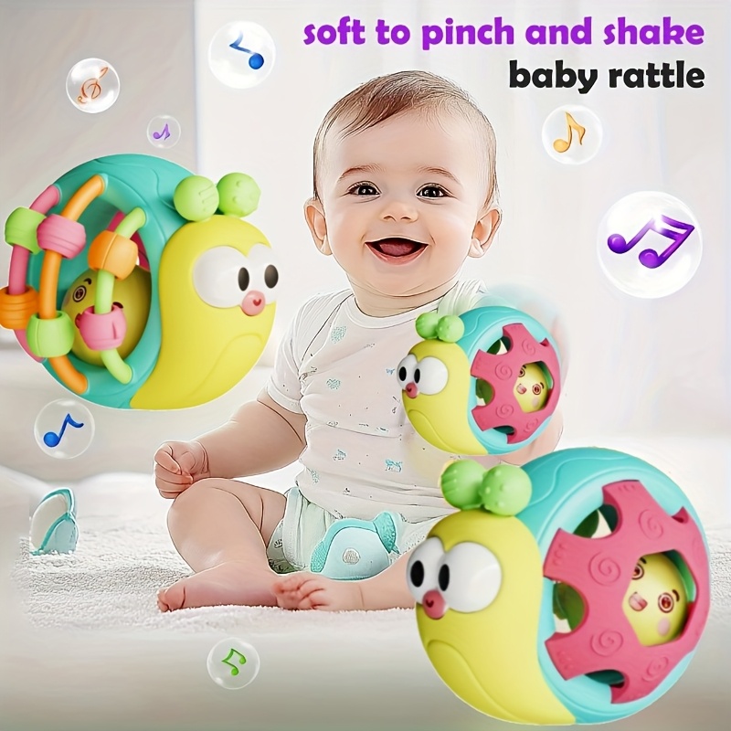 AliExpress Cute And Interesting Hand-Held Baby Rattle, ABS Material, Color Festival Can Send Birthday Gifts, Christmas, Easter, view 3
