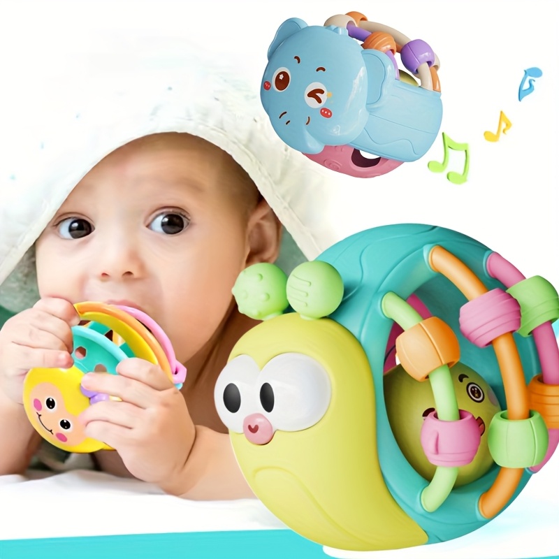 AliExpress Cute And Interesting Hand-Held Baby Rattle, ABS Material, Color Festival Can Send Birthday Gifts, Christmas, Easter, view 4